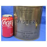 One Gallon Oysters Can packed by MILBOURNE OYSTER
