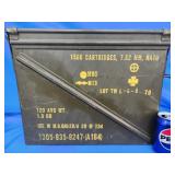 Empty military metal ammo box.  14" H.  Look at