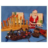 Santa Glow Mold, Two 3 Light Noma Light with