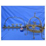 2 Wrought Iron pot racks look at pictures for