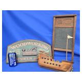 3 pc. Lot - The Zinc King Lingerie Washboard by