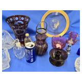 Lot of glassware - WILL NOT SHIP  Bohemian Ruby