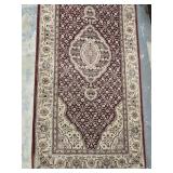Oriental Wool & Silk Runner 30"w 12