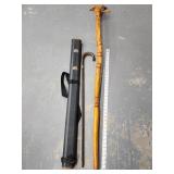 North Wind face walking stick. American Pool