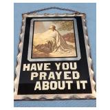 Antique Chip glass mirror w/ foil backing.