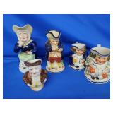 5 Tony mugs. There is crazing.   Various ages,