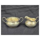Sterling Silver Creamer and Sugar by Shreve & Co.