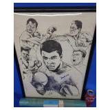 Muhammad Ali signed Print "Ali" by R. Carson with