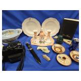 Lot - reproduction German Nazi knife with sheath,