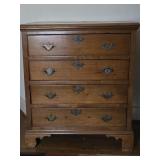 Early 4 drawer Chest bracket feet chamford panel