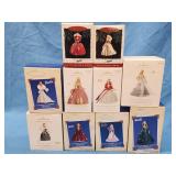 10 Hallmark Barbie  Christmas Ornaments.   Have