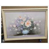 Floral painting on Camvas , 36"ï¿½24" signed