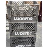 3 Lucerne plastic crates measures 19"ï¿½13" 1q.5"h