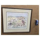 (Christian) Xtian Newswanger 1988 print signed,