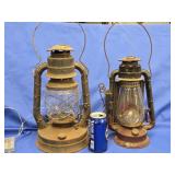 2 Lanterns as is one has rusted out well look at