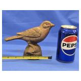 Antique Cast Iron Bird Fence Post cap measures