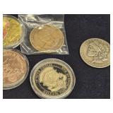 Hobo Coin dated 1878  plus 4 tokens and 3 key