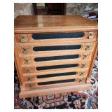 Chestnut ONT Spool cabinet 6 Drawers.  ONT