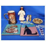 Vintage tankand w/ Native American Indian