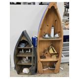 2 Row Boat shelves and contents look at pictures