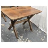 Pine colonial revival Trestle Base measures