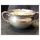 Sterling silver sugar bowl handled. 2" H.  W