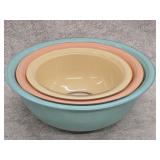 Set of 3 nesting mixing bowls look at pictures