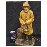 Old Salty Fisherman Ceramic table lamp Salty