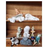 Think Spring yard resin angels, pixie, Gnomes and