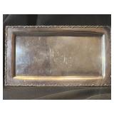 Sterling silver tray 10.25" L x 5.75" W.  Number