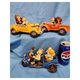 3 Warren Stradford Comical cars.   Look at