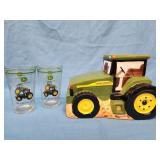 John  Deere cookie jar by Gibson and 2 John Deere