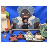 Black Americana 10 pieces towelbar, note pad, 2