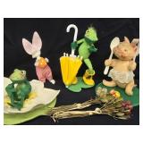 4 Annalee Dolls - 1965 Barbecue Pig Girl,  as i