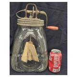 Large Vintage glass butter churn look at pictures