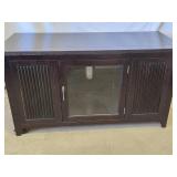 Dark Oak finish cabinet base, one door center,