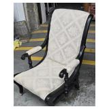 Edwardian Era Armchair continuous seat to back,