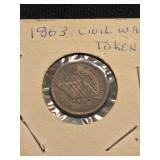 1863 Civil War Token look at pictures for more