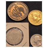 Coins and Tokens-   1965 Quarter, 1974 Kennedy