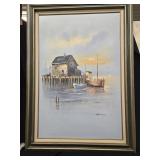 Nautical Painting on Camvas signed Newman