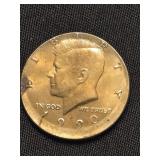 1990 P Double Die Kennedy Half Dollar Error Coin