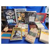 11 collector Books. Quilts, glass, deco,