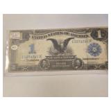 1899 Black Eagle Silver Certificate $1 Bill, has