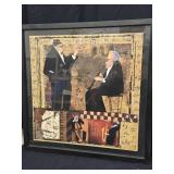 Jazz Poster Print measures 23.5" sq. Look at the