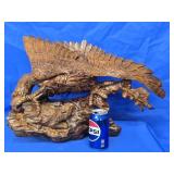 Carved Eagle and Squirrel,  great detail and