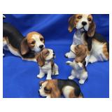 5  Porcelain Beagles look at pictures for more