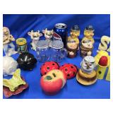 13 Novelty  Salt and Pepper Shaker Sets look li