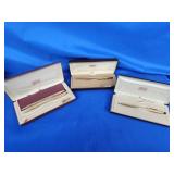 3 Gold filled cross pens and 1 pencil.  Includes