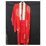 Red and White Japanese Kimono look at pictures