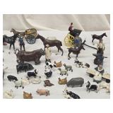 52 Miniature Antique Lead Figures - Blacksmith,